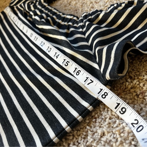 Madewell Melody Striped Off the Shoulder Dress G6472 - Picture 9 of 9